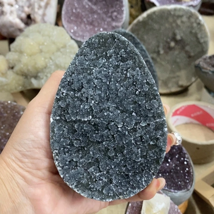 未镶嵌紫晶珠宝半成品