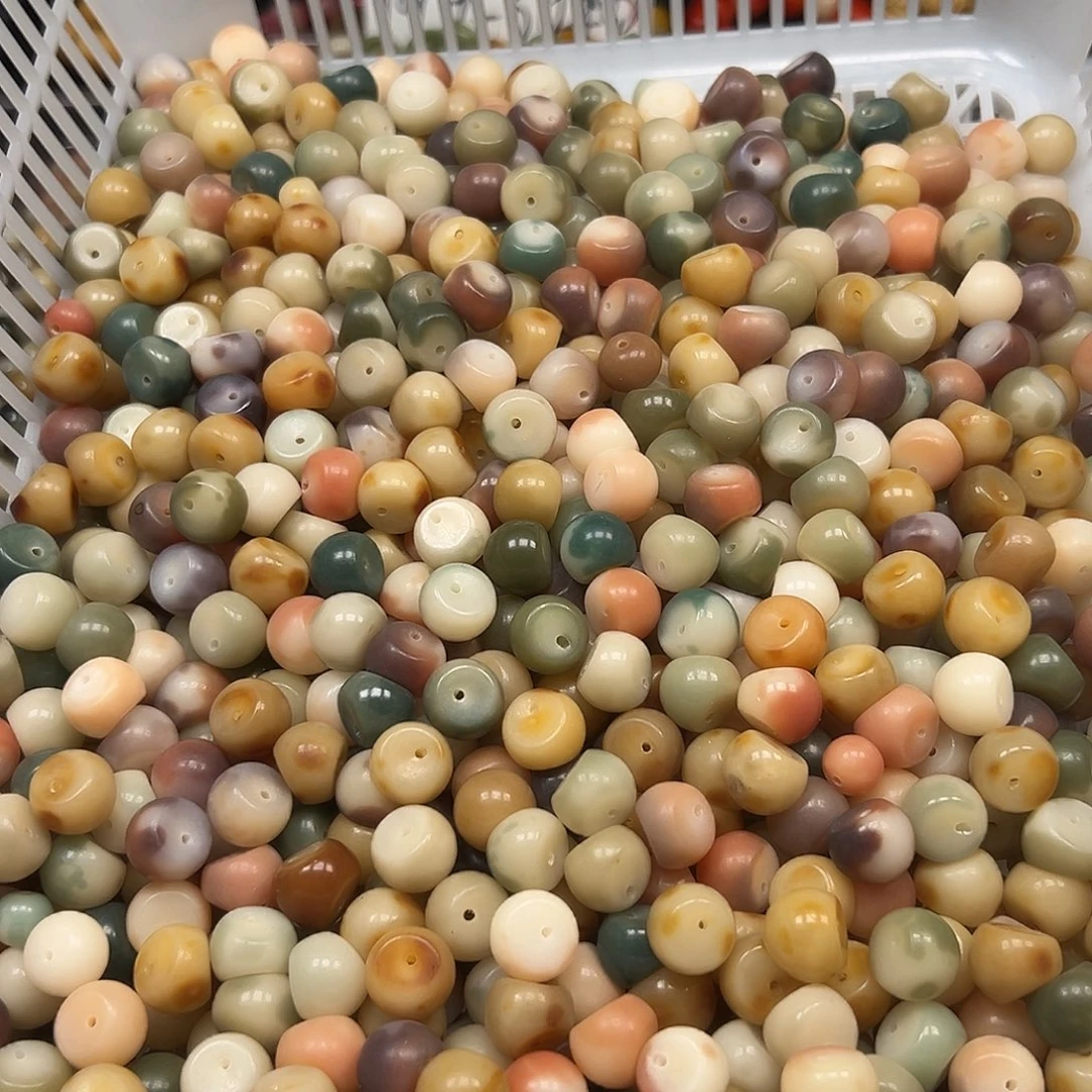 手串菩提根/象牙果100颗花皮蒜瓣15尺寸