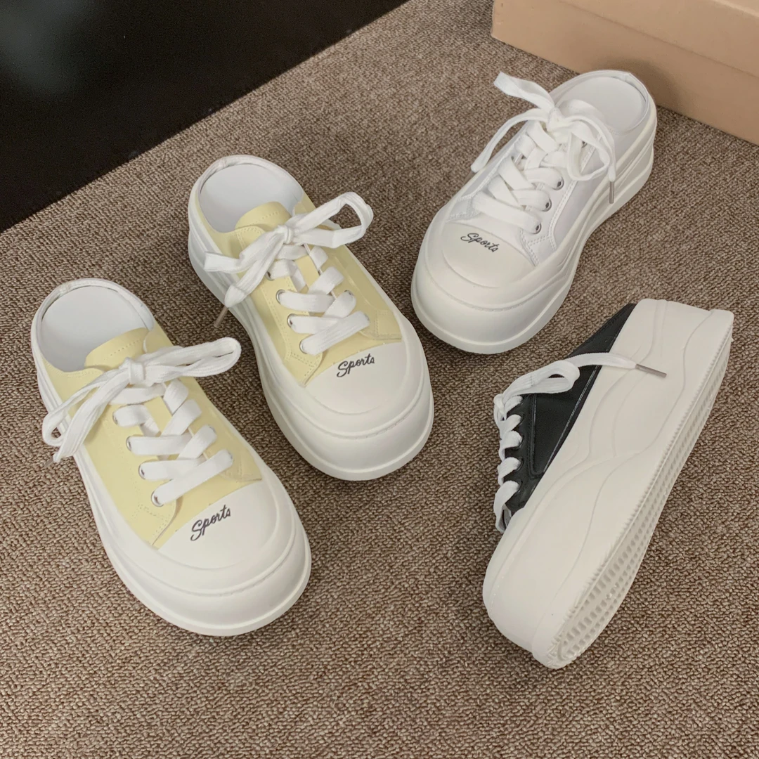 【达人专属】贾不假包头拖女外穿春夏增高厚底休闲舒适半拖鞋