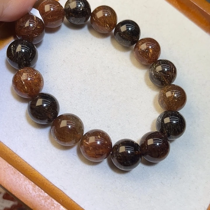 未镶嵌手链烟晶黑经超13mm