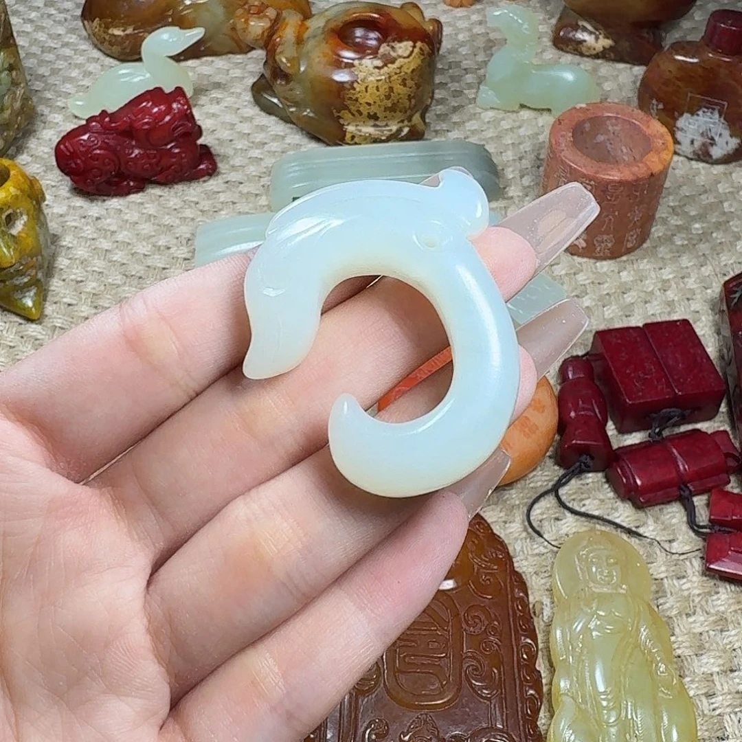 白玉菩提吊坠挂件