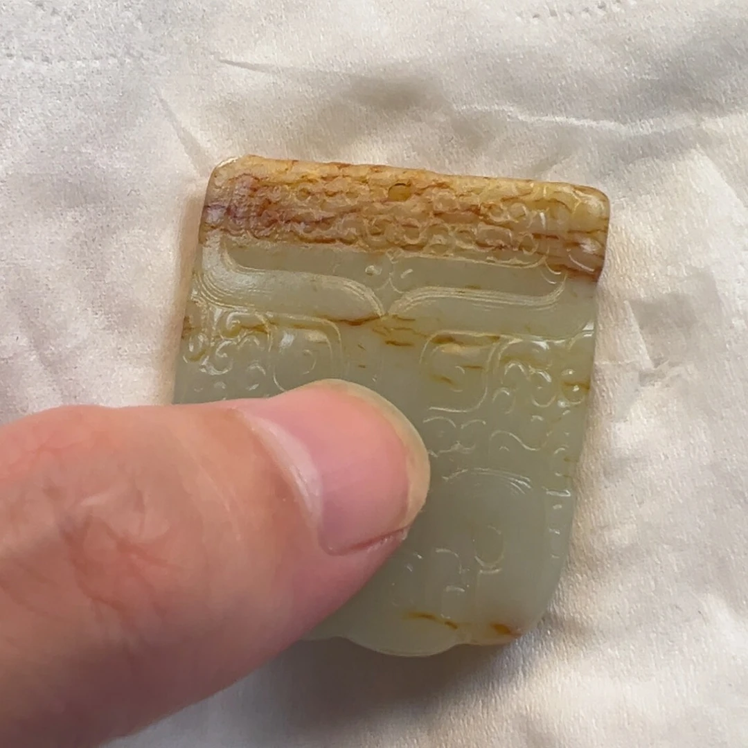 禄***哥和田玉未镶嵌挂件