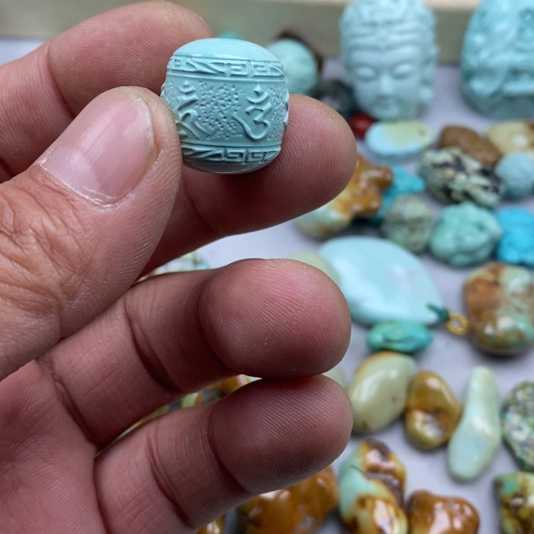 绿松石未镶嵌珠宝半成品