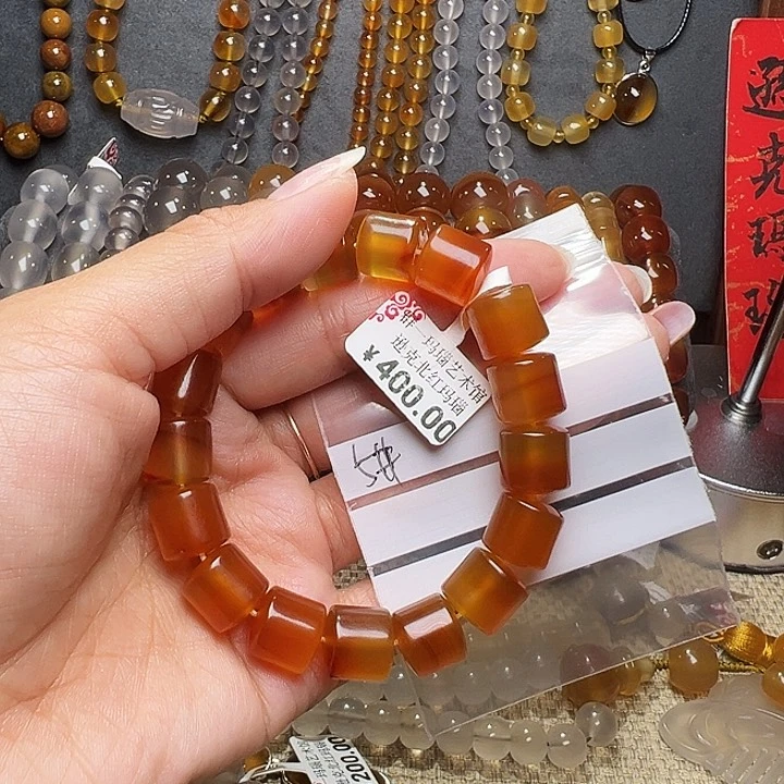 玛瑙/玉髓ma nao s jo u f未镶嵌子**清5