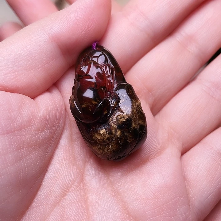 琥珀未镶嵌裸石抚顺琥珀-168