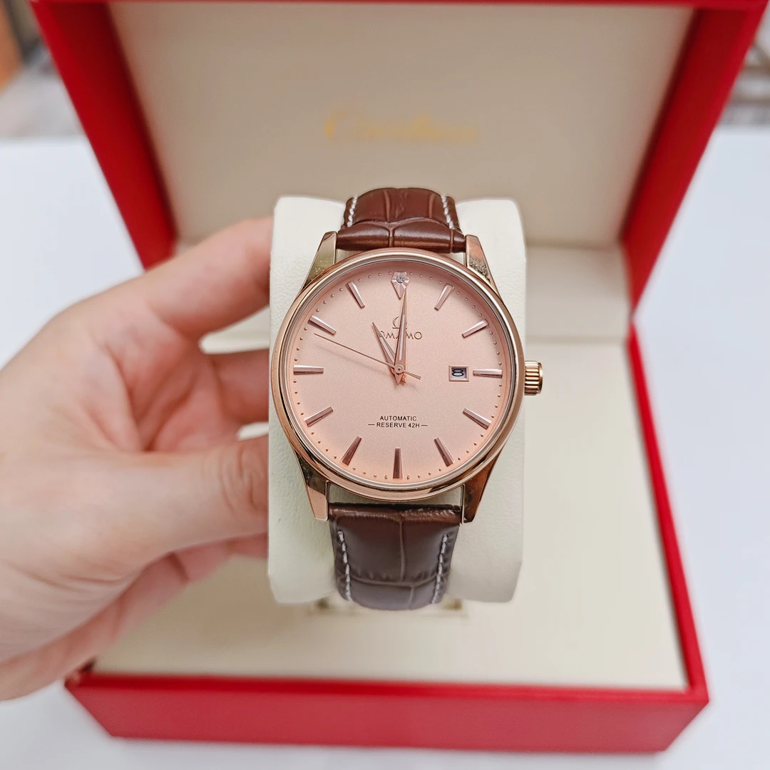 【专柜正品】全新未使用 1939系列玫瑰金棕带男士高级腕表时尚-1939