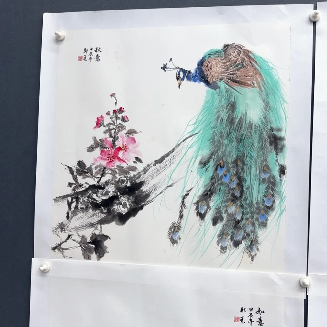 国画s**.郑一凡斗方童