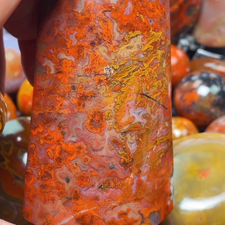 玛瑙/玉髓战国红玛瑙挂件未镶嵌石*