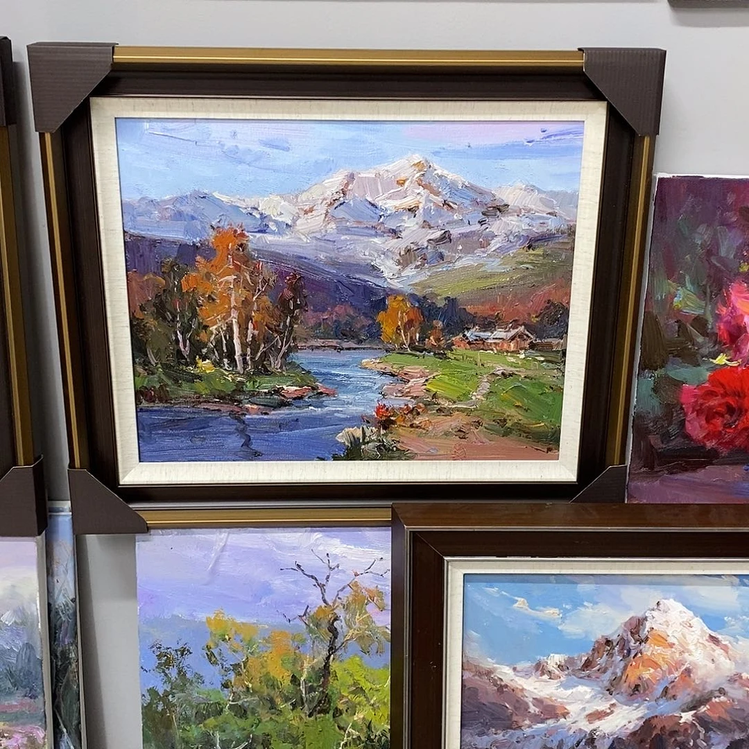 油画带外框画芯尺寸40x50cm