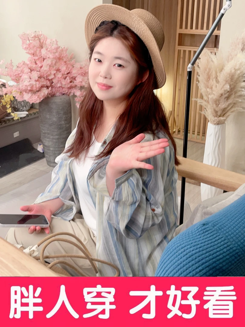 大码胖mm明星同款夏季棉麻衬衫大码防晒衬衫