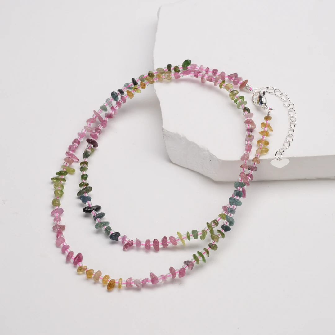 【普陀山欢喜】碧玺随型项链（发货多样性一件）K22508