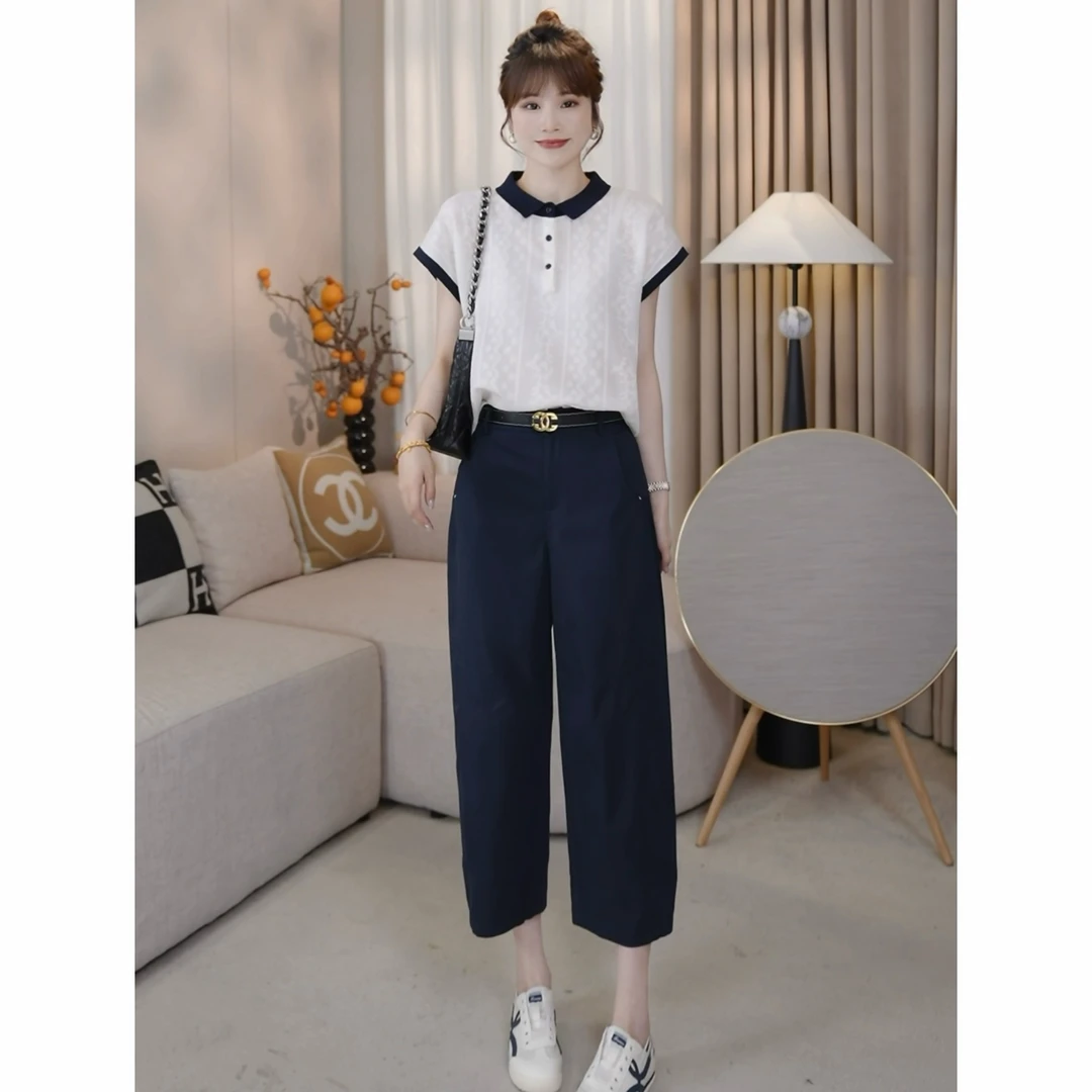 LMENY花苞工装八分裤~舒柔特薄款易打理显瘦裤25BK038