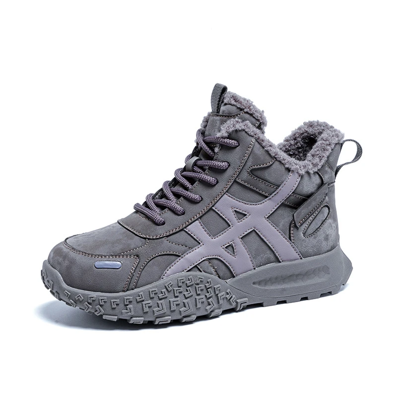 冬季新款内桑坡女士外穿棉鞋2025北方厚底高帮加绒加厚雪地靴