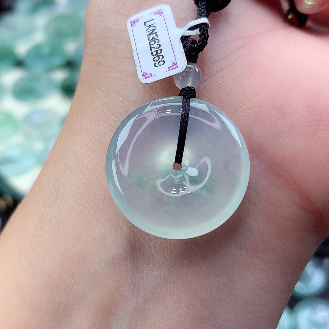 翡翠未镶嵌颈饰编号14尺寸23.2-5.5