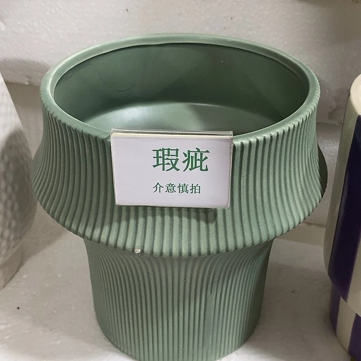 紫砂花盆多肉植物盆瑕疵有孔