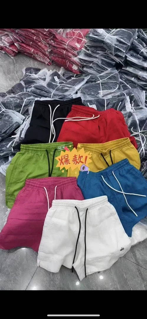 阔腿裤透气成人高腰夏季薄款短裤吸汗慵懒风复古风