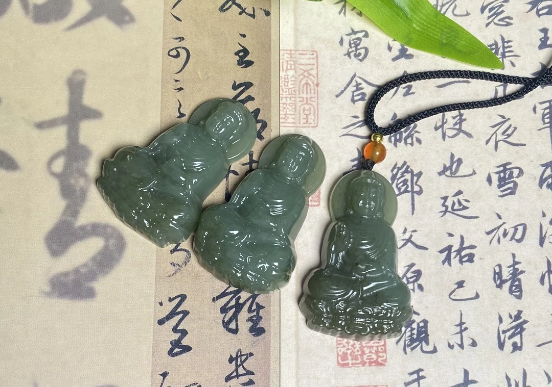 和田玉且末蓝带糖精雕大日如来多样性发货
