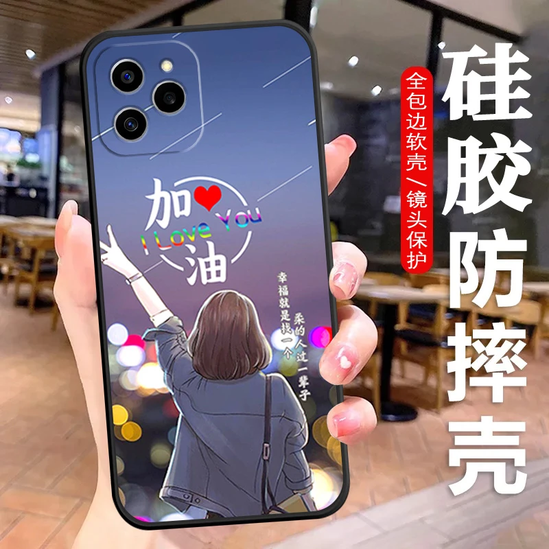 华为畅享50Z手机壳EVE-AL00硅胶防摔全包软壳简约女款镜头保护套