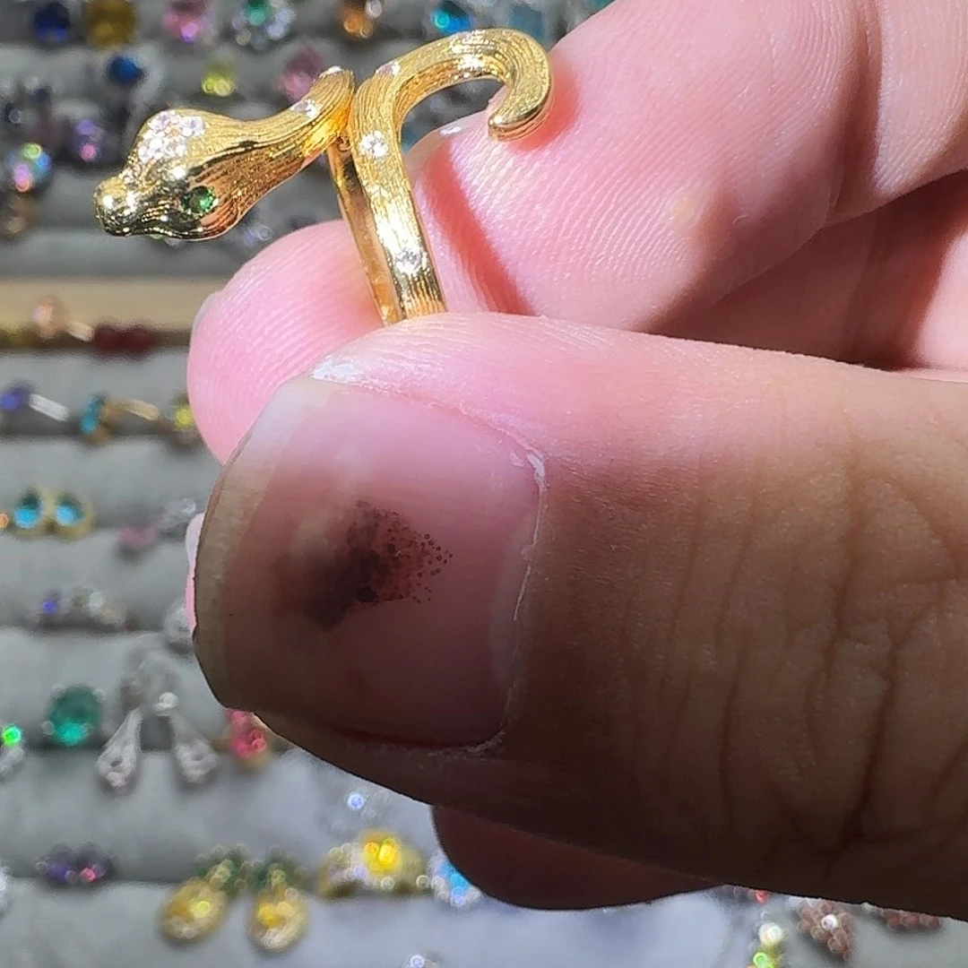 托帕石戒指银S925镶嵌