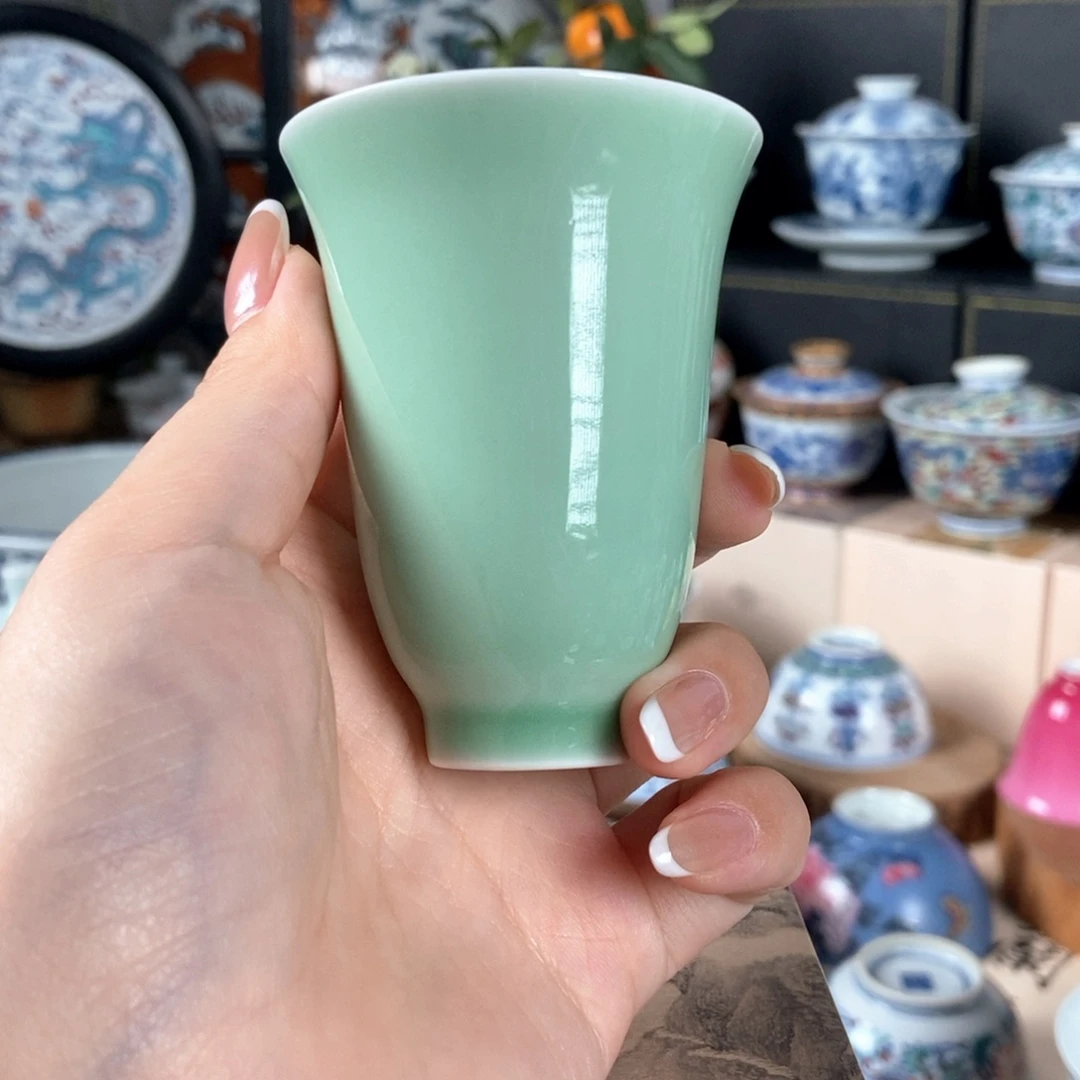 杯折葵非器松石绿闻香杯