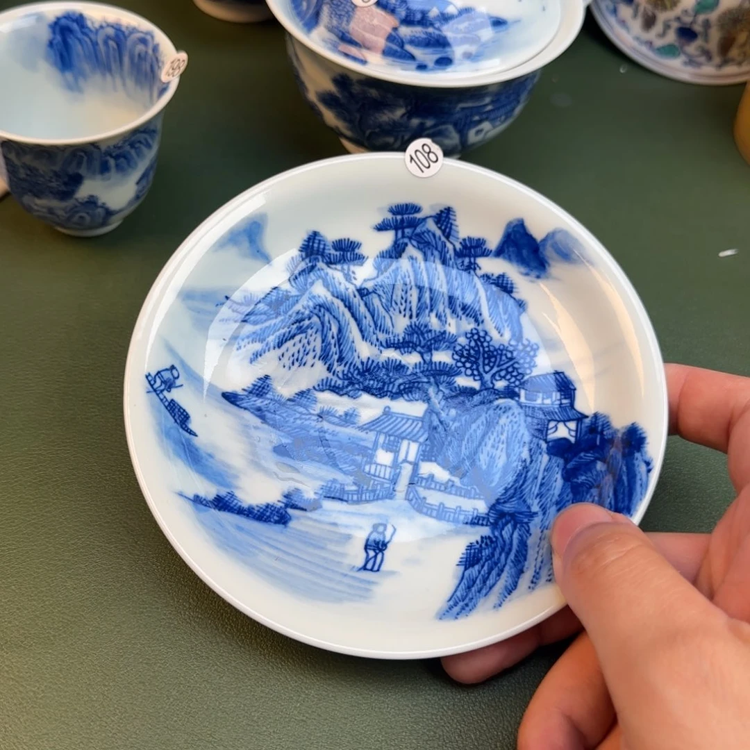 彦祖纯手工手绘茶具108
