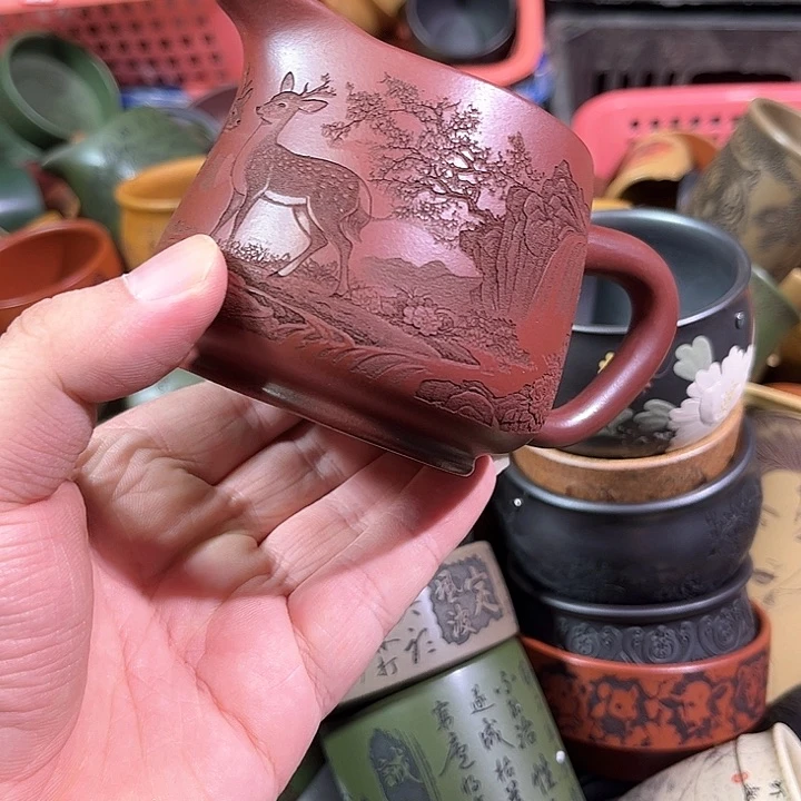 茶杯紫砂全手工紫砂主人杯
