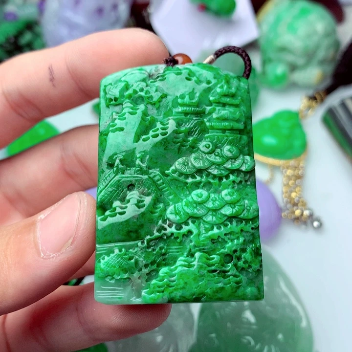 翡翠未镶嵌吊坠(不含链)