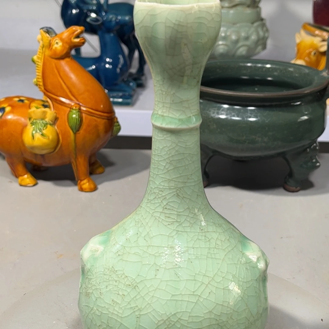 瓶柴汝瓷器品相完美