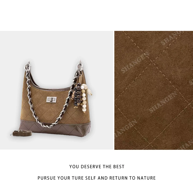 【尚恩CC】ZT-D8082-磨砂棕-轻奢时尚百搭新款女包