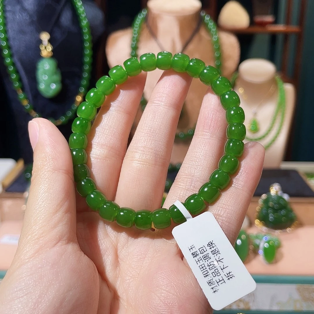 和田玉（碧玉）未镶嵌项链