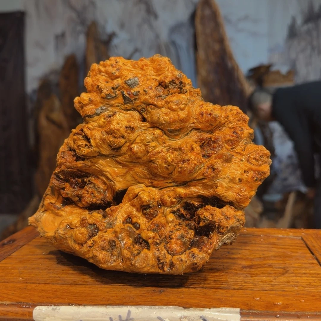 老***吕木三丰琥珀木 天然摆件24