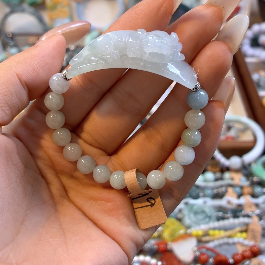 翡翠未镶嵌挂件手串