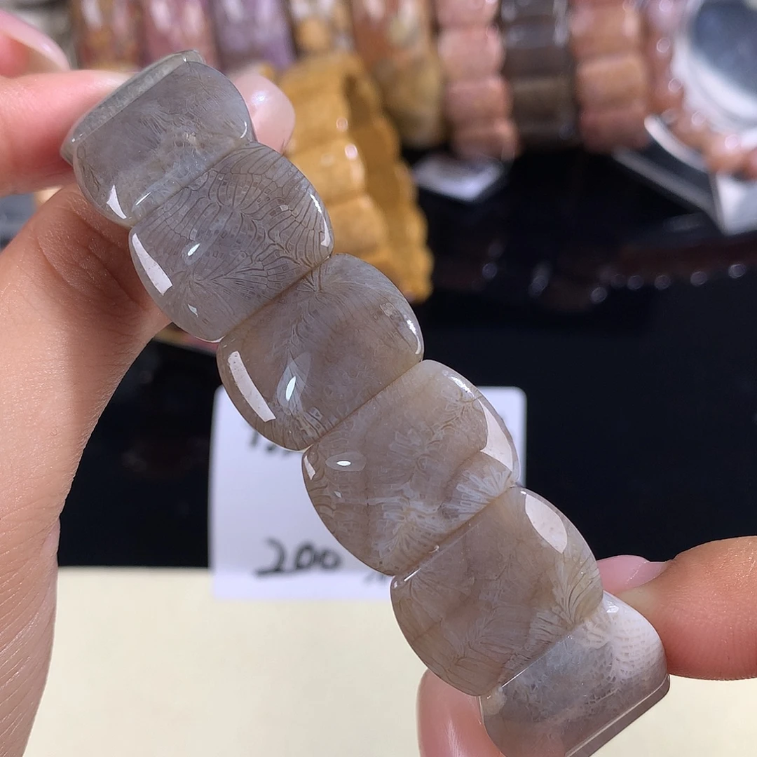 硅化珊瑚（珊瑚玉）未镶嵌吊坠(赠链)15号手排200漏128