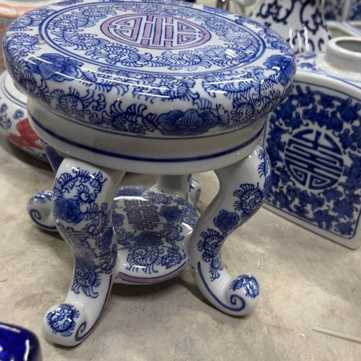 微瑕青花花瓶老此厂工艺难得