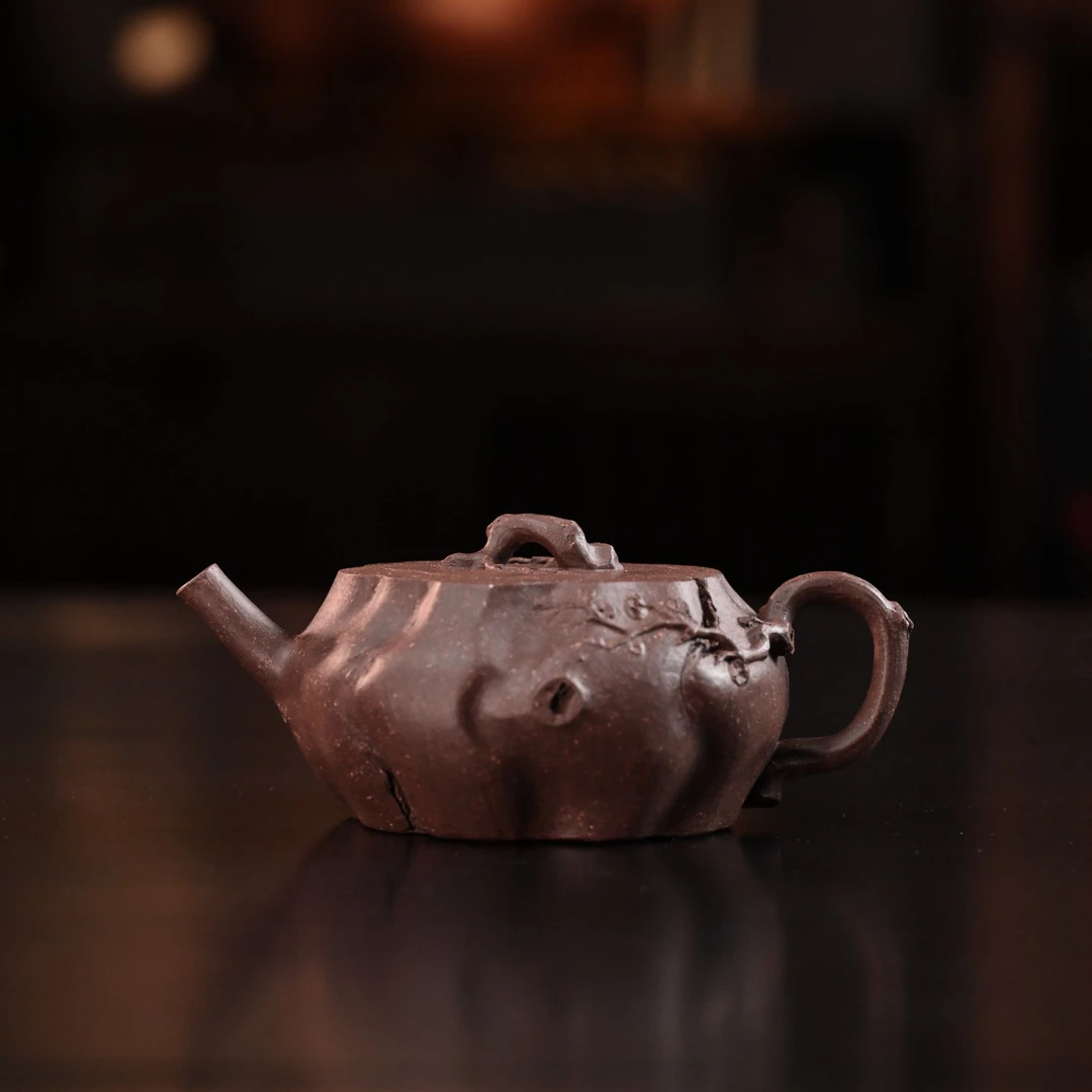 全手工<暗香>200cc 黄龙山降坡泥 王龙 制紫砂壶