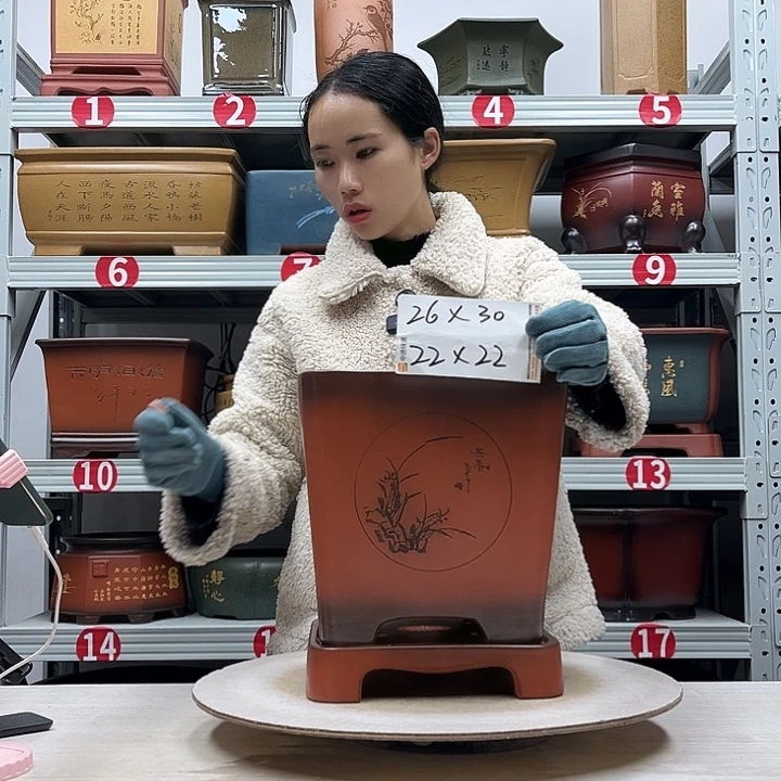 紫砂花盆紫砂花盆