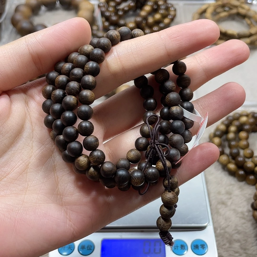 周***3沉香手串越南芽庄白棋楠瘤疤