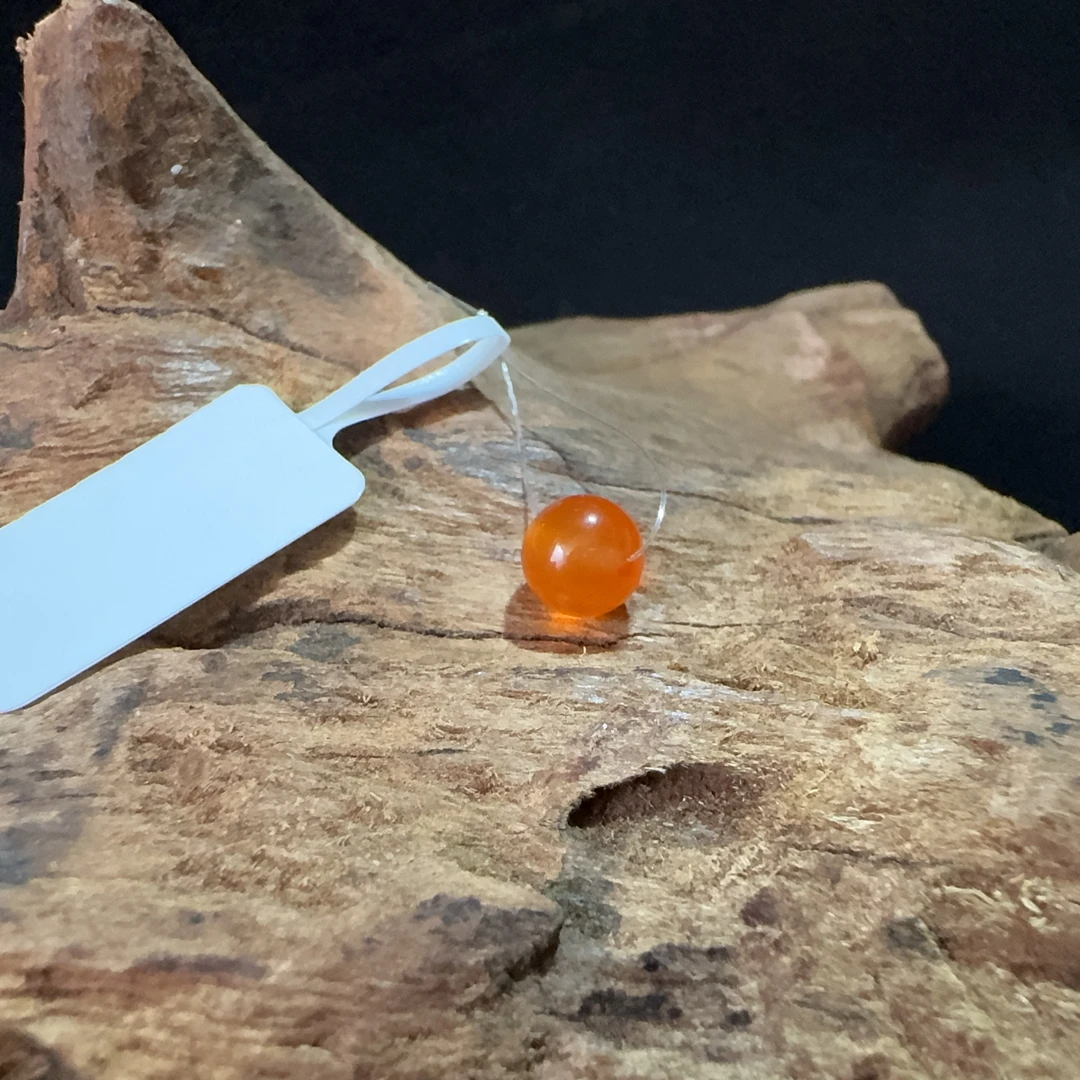 精品保山南红玛瑙圆珠单珠约7mm