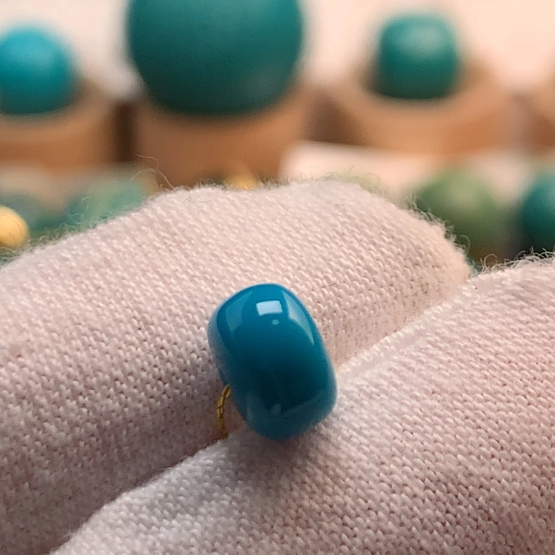 绿松石未镶嵌绿松石7.6mm