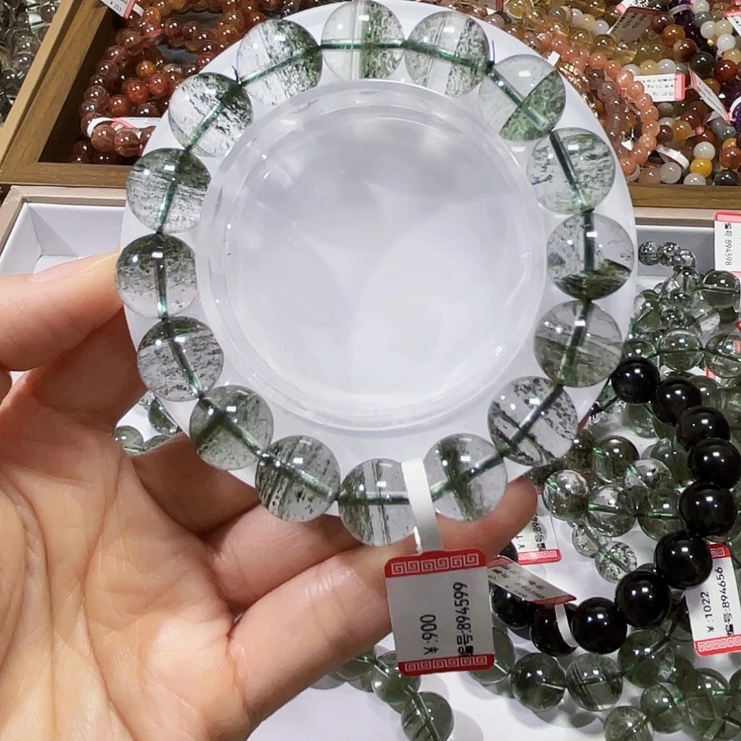 手链水晶未镶嵌绿幽灵12.5m