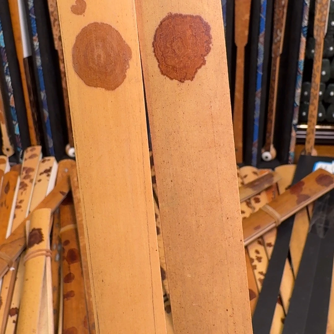 我***高扇子兵哥扇艺斑竹折扇