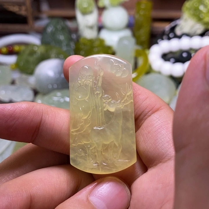 岫玉未镶嵌岫玉颈饰