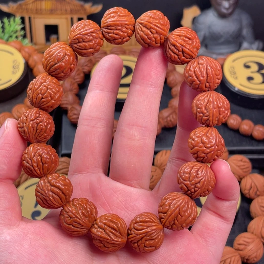 吊坠桃核荔枝纹16