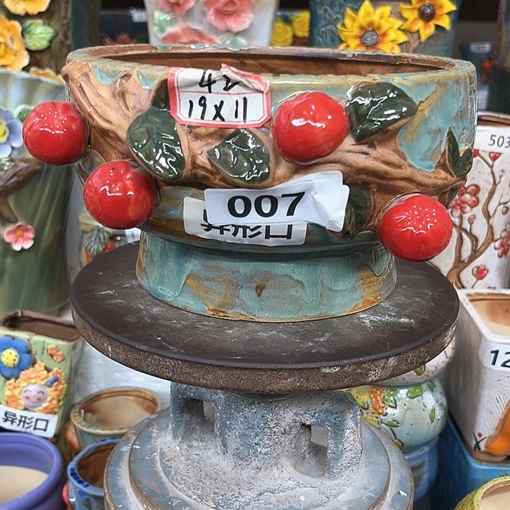 紫砂花盆粗陶材质多肉花盆