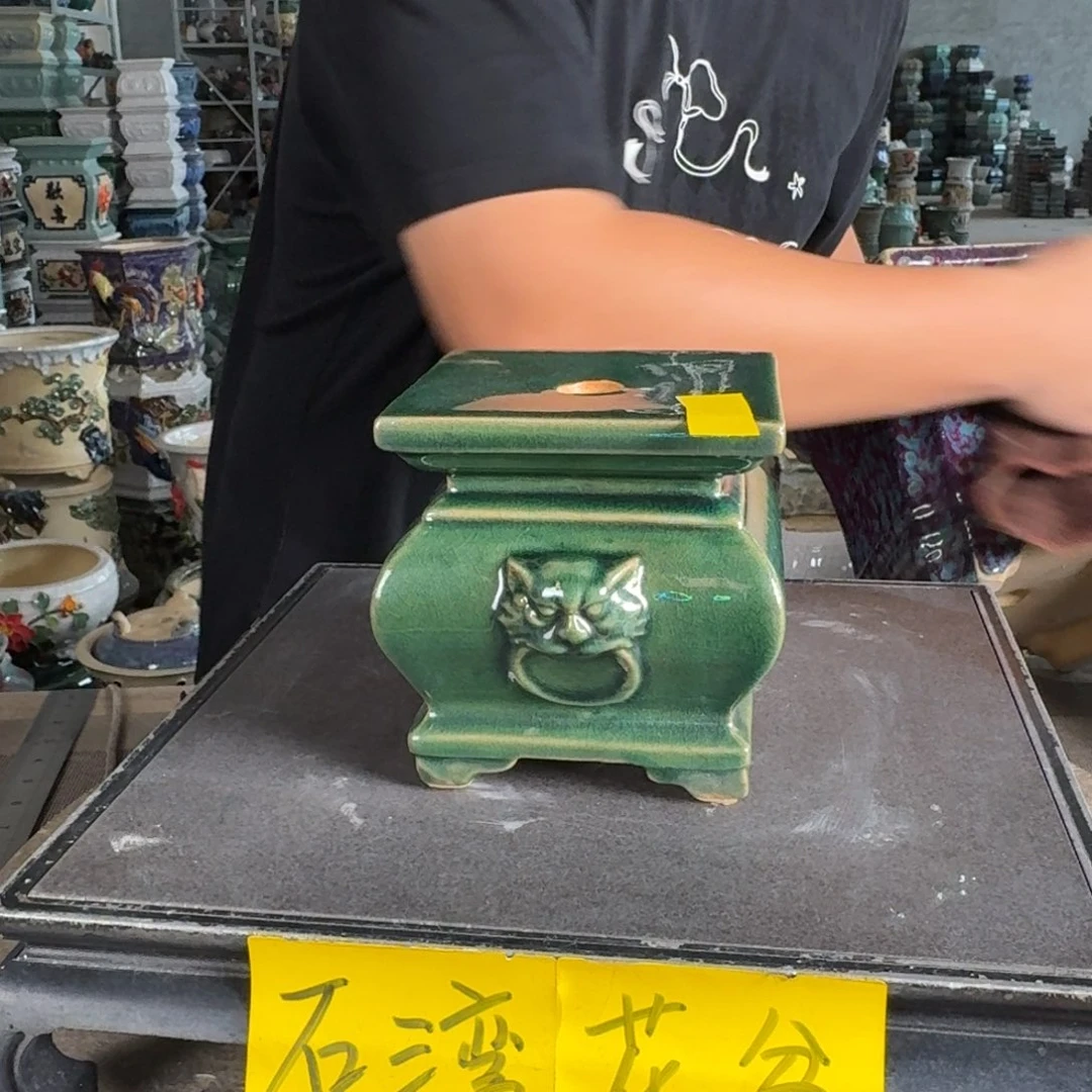 乌***桃。一风堂石湾花盆