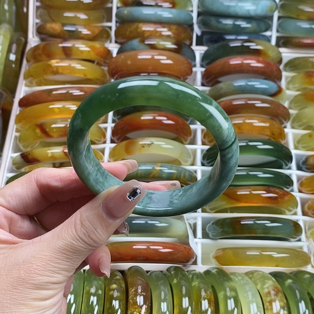 未镶嵌蛇纹石玉手镯58