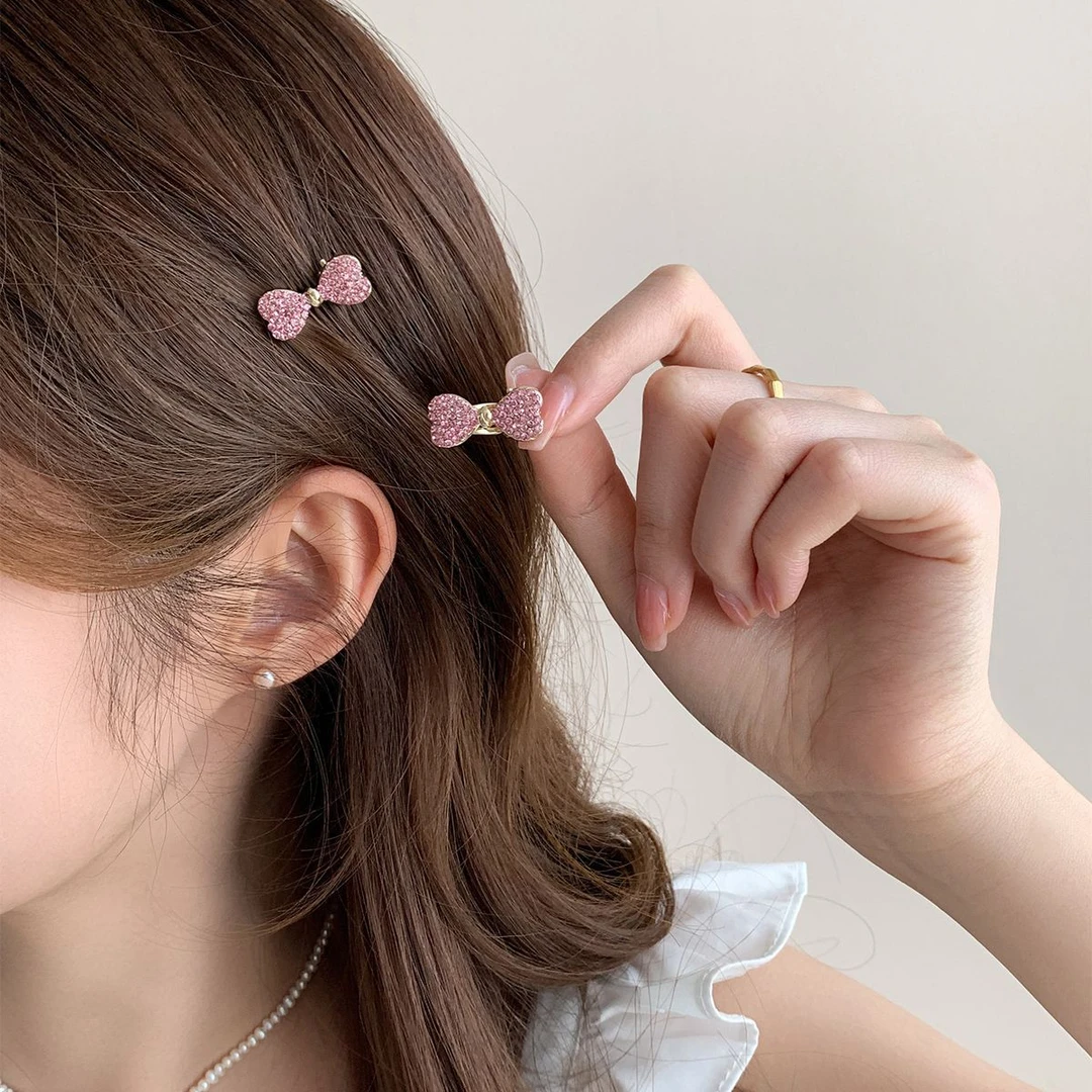 2025新款发量少迷你刘海边夹高级感小发夹侧边鸭嘴夹女发饰发卡子