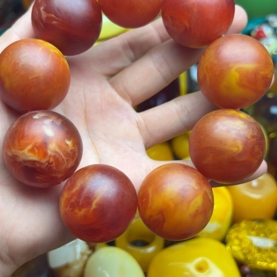 未镶嵌琥珀手链蜜蜡