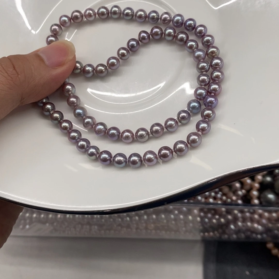 @***@淡水珍珠银S925镶嵌耳饰5.5-6