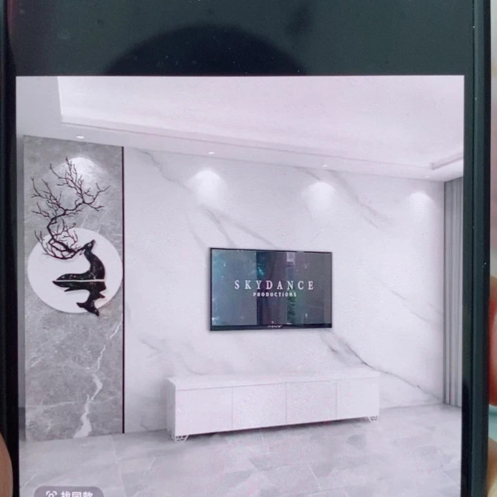 钟***人客厅电视柜壁画路客厅